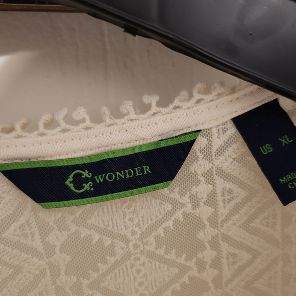 C Wonder Lace Sleeveless Duster/Vest - Picture 9 of 11